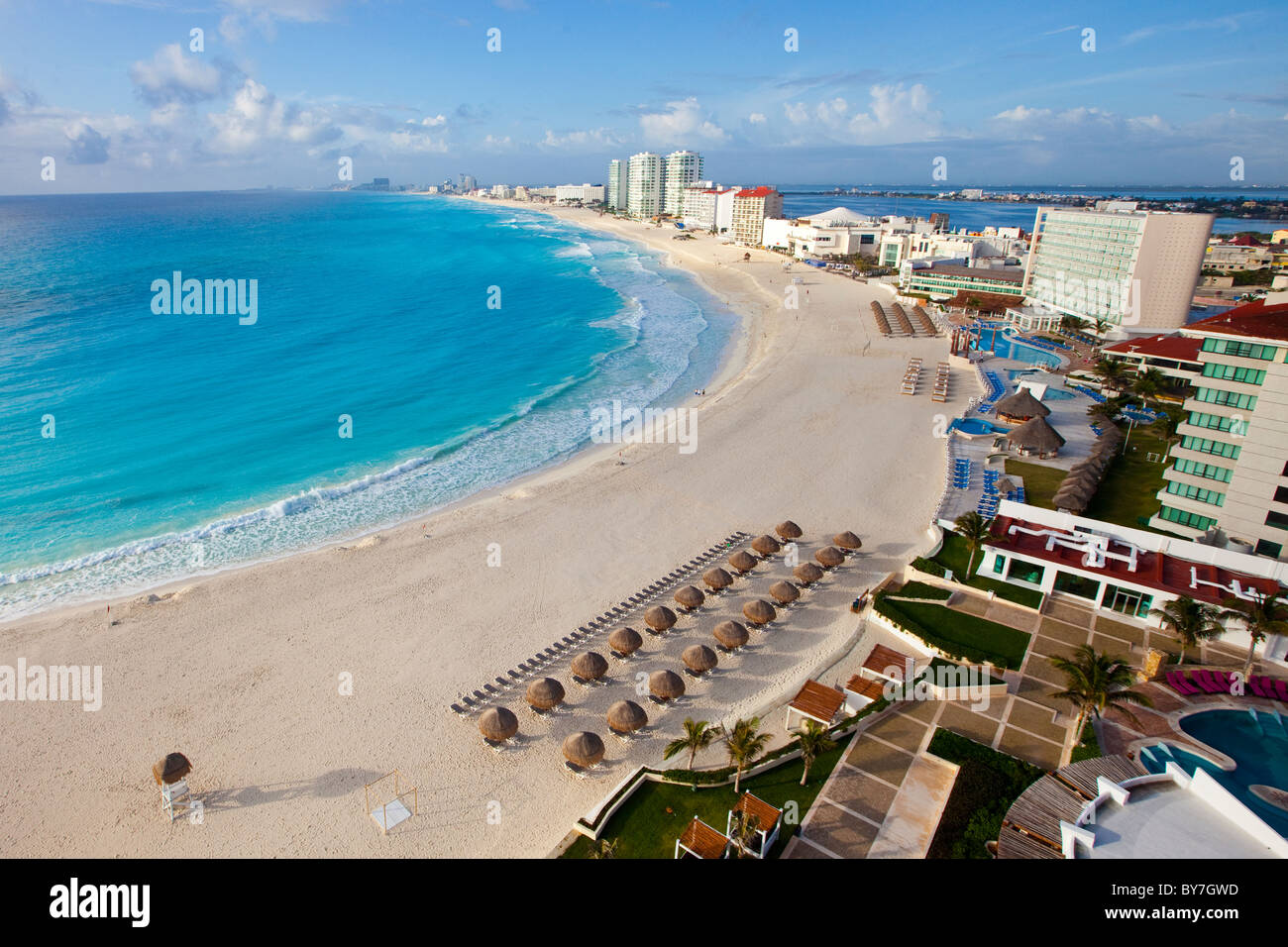 Spiaggia di Cancun, Messico Foto Stock