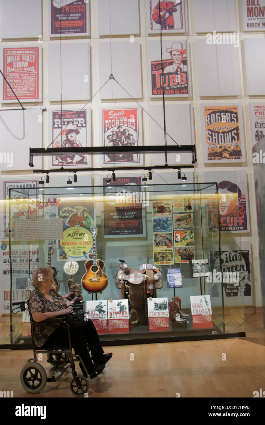 Nashville Tennessee,Country Music Hall of Fame and & Museum,attrazione,industria musicale,preservazione,mostra collezione,prodotti,vetrina Foto Stock