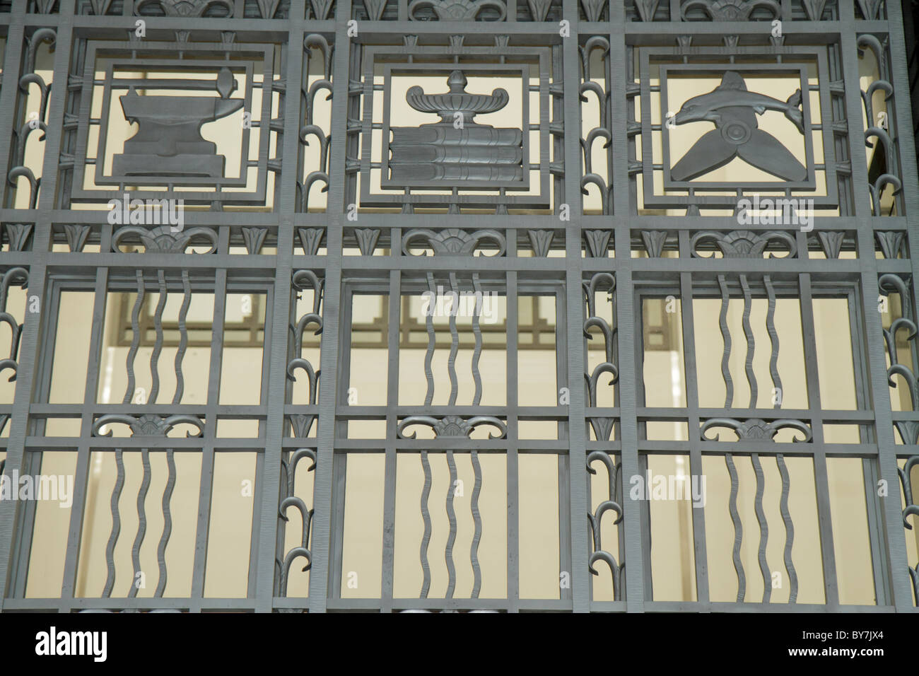 Tennessee Nashville, Centro per le Arti Visive, galleria d'arte, museo della collezione espositiva, hall, ex ufficio postale degli Stati Uniti, Art Deco, architectur Foto Stock