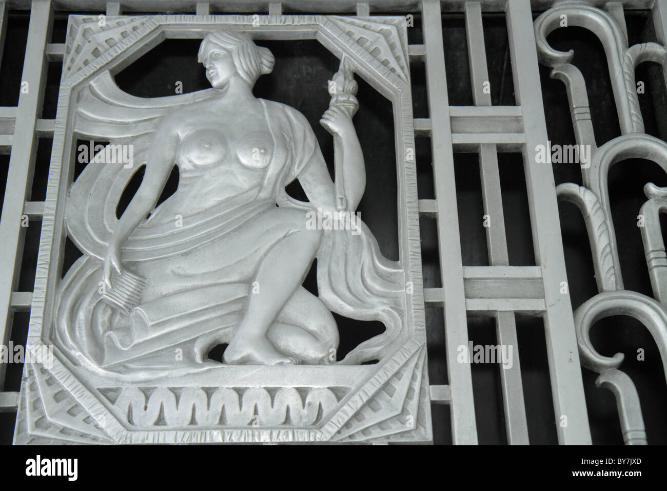 Tennessee Nashville, Centro per le Arti Visive, galleria d'arte, museo della collezione espositiva, hall, ex ufficio postale degli Stati Uniti, Art Deco, architectur Foto Stock