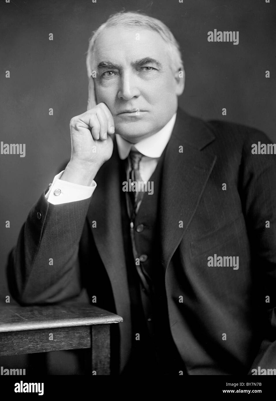 Warren Harding era la ventinovesima Presidente degli Stati Uniti. Foto Stock