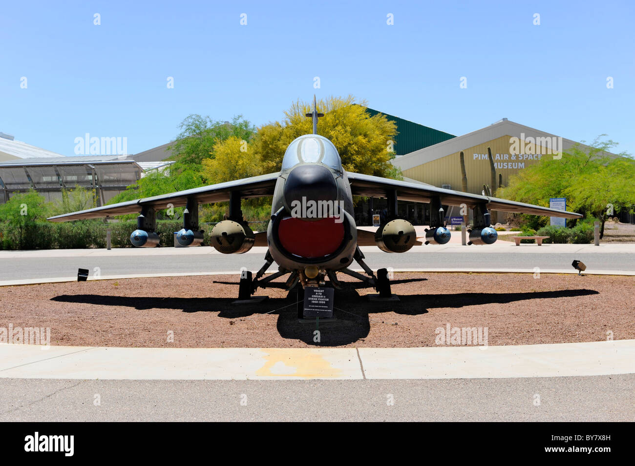 Vought A-7D Corsair II strike fighter 1968-1990 Pima Air & Space Museum Tuscon Arizona Foto Stock