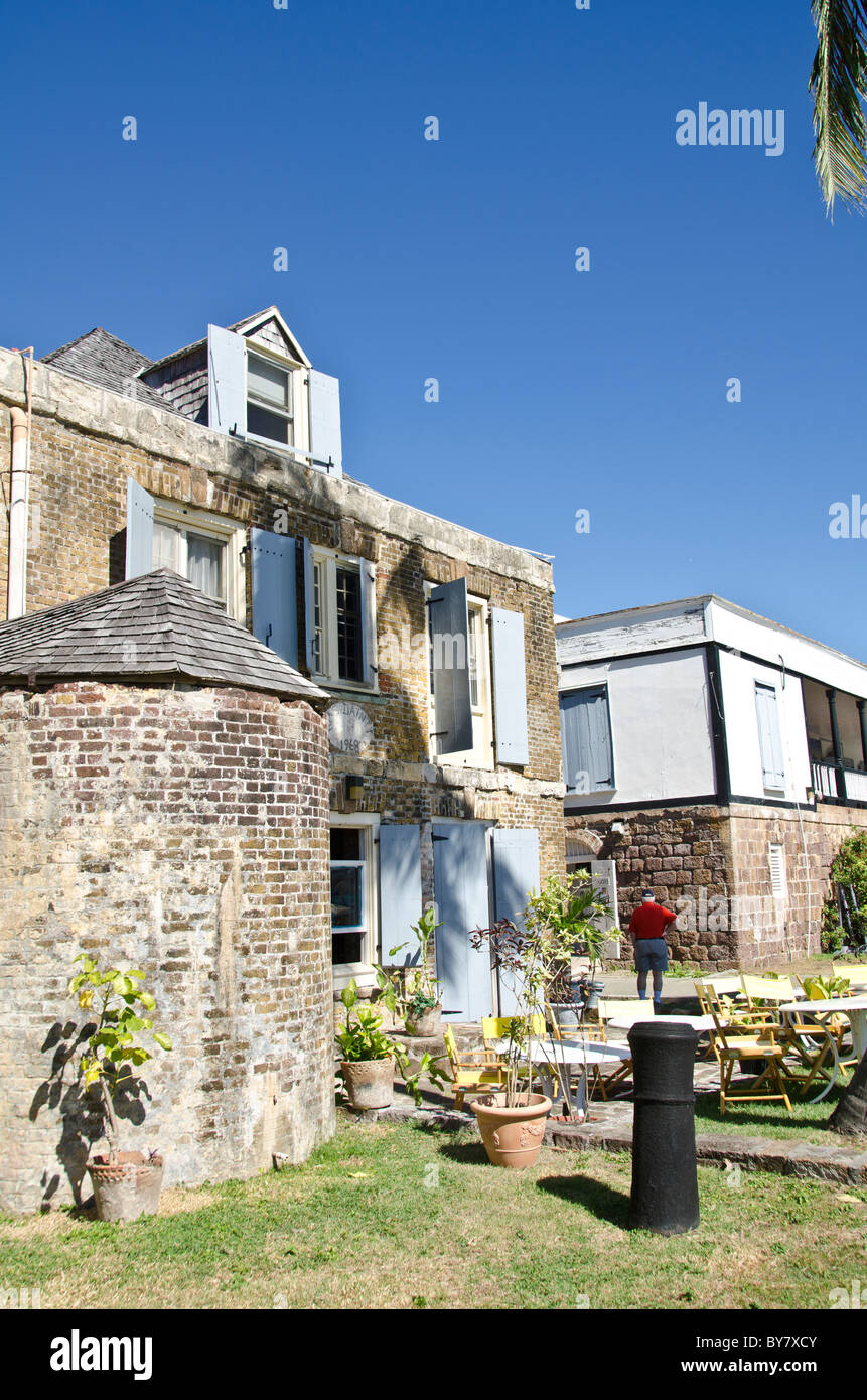 Rame e legname Store Hotel a Nelsons Dockyard Parco Nazionale a English Harbour Antigua Foto Stock