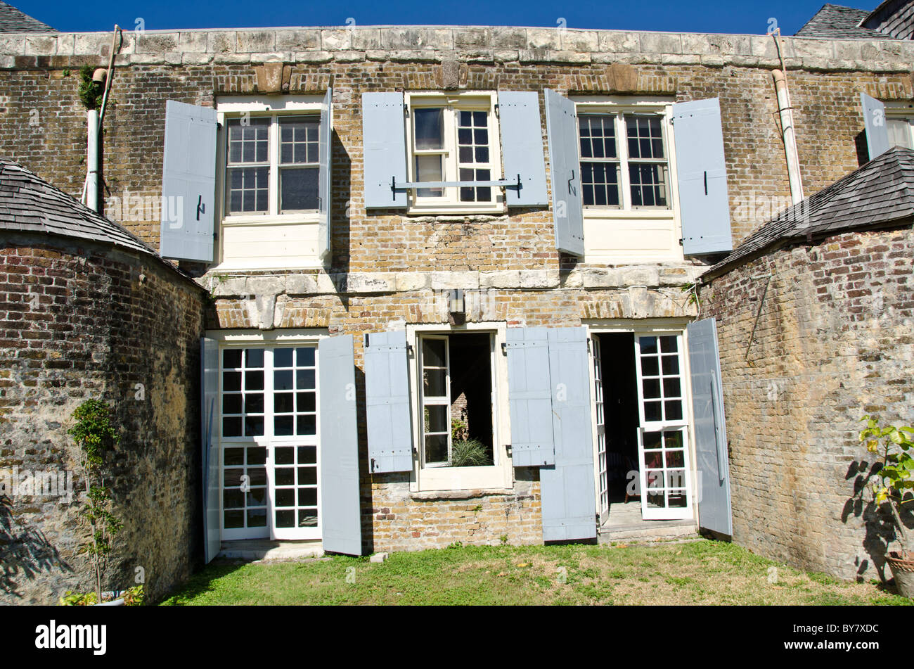 Rame e legname Store Hotel a Nelsons Dockyard Parco Nazionale a English Harbour Antigua Foto Stock