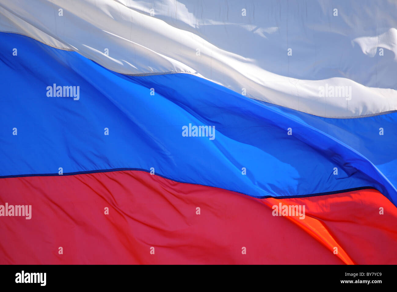 Bandiera della Russia Foto Stock