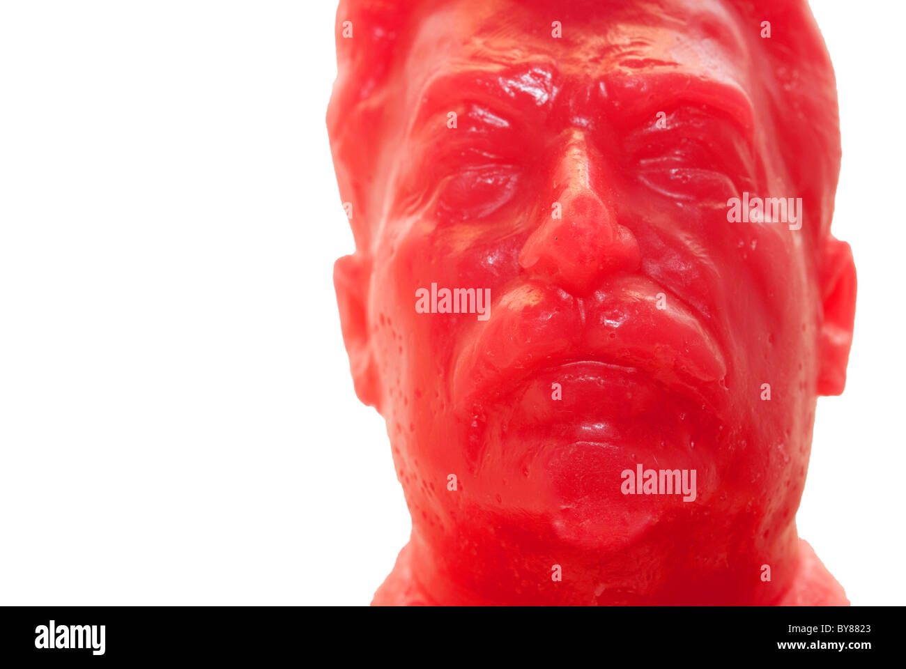Stalin in faccia candela rossa Foto Stock