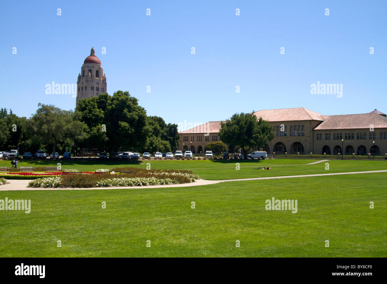 Hoover Torre della Stanford University campus in Palo Alto, California, USA. Foto Stock