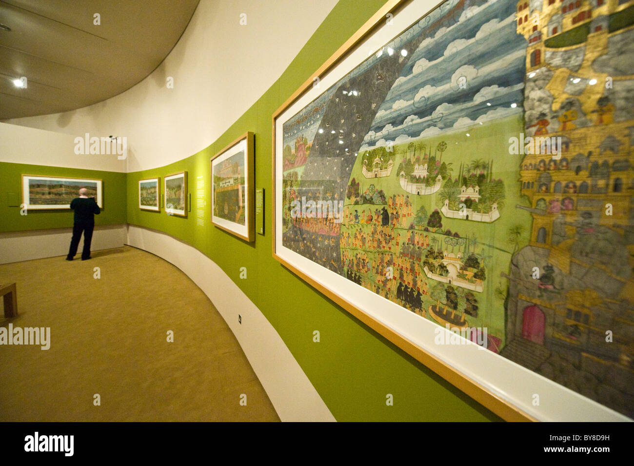 'Il giardino e il cosmo: Royal dipinti di Jodhpur' mostra presso il British Museum London REGNO UNITO Foto Stock