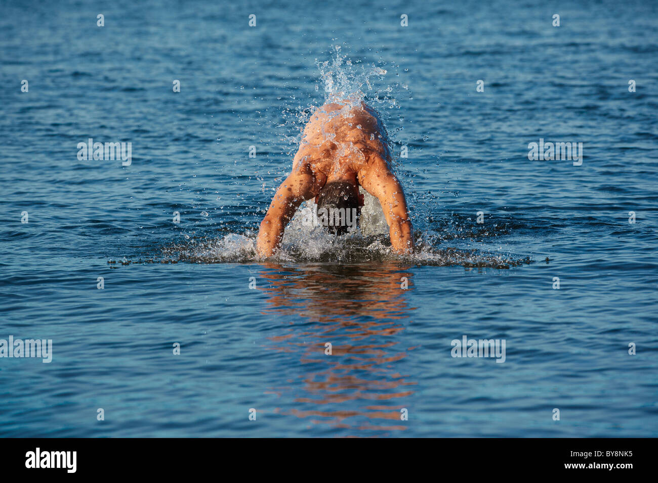 nuotatore Foto Stock