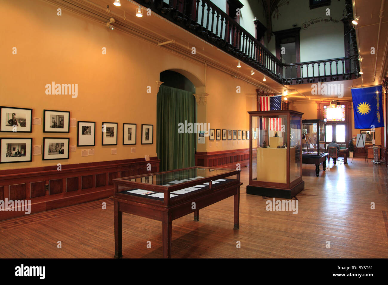 Sala principale, insediato a Porto Centro Culturale e il Giardino Botanico, Richmond Terrace, Staten Island, New York City Foto Stock