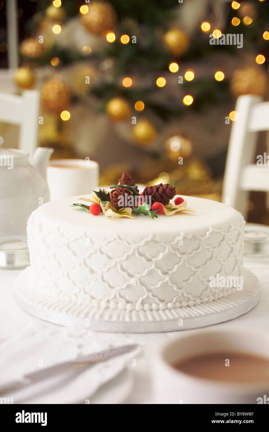 Torta di Natale Foto Stock