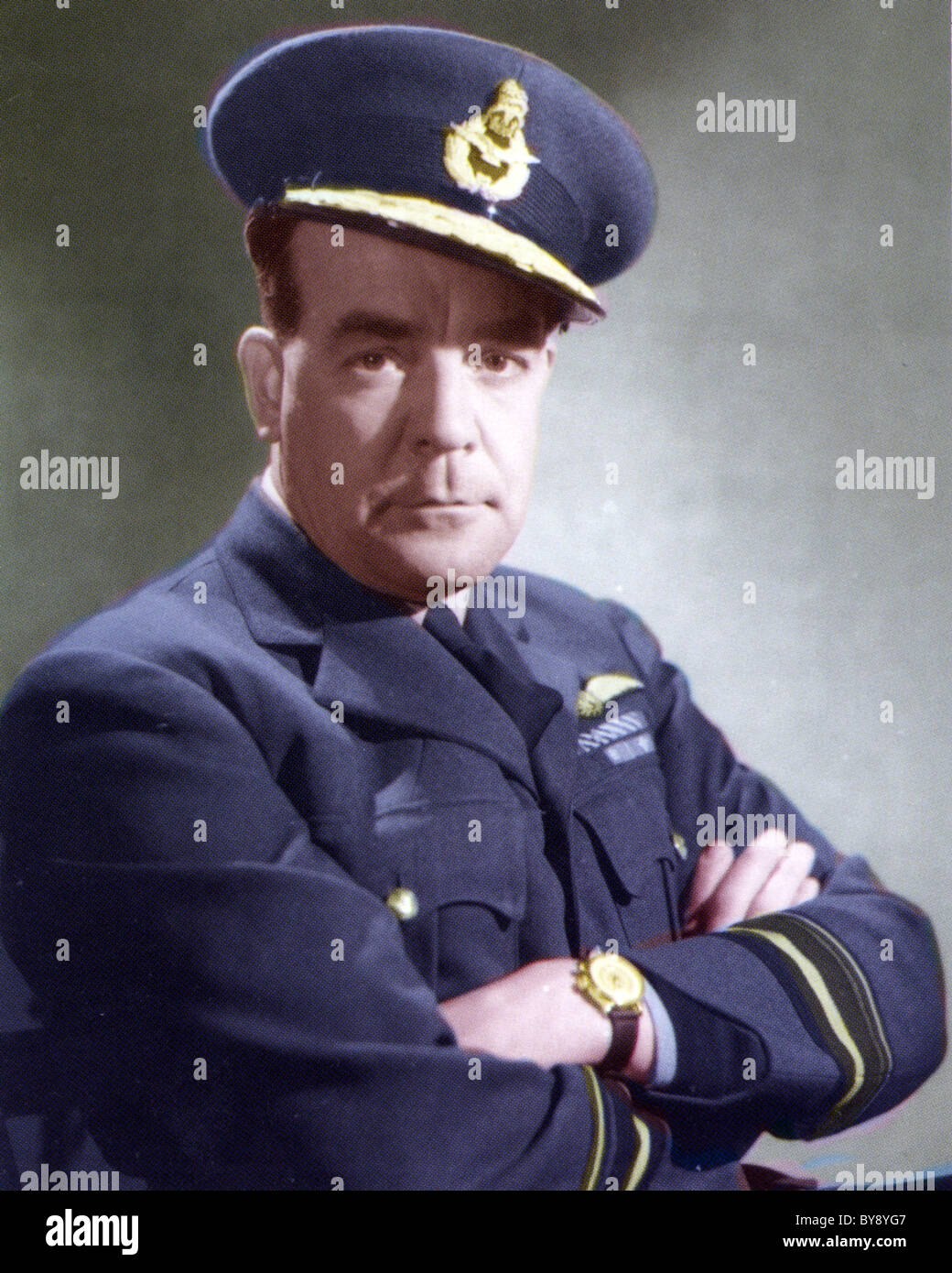 SIR HARRY BROADHURST (1905-1995) senior Royal Airforce Commander qui aria Comandante 83 Groupl Foto Stock