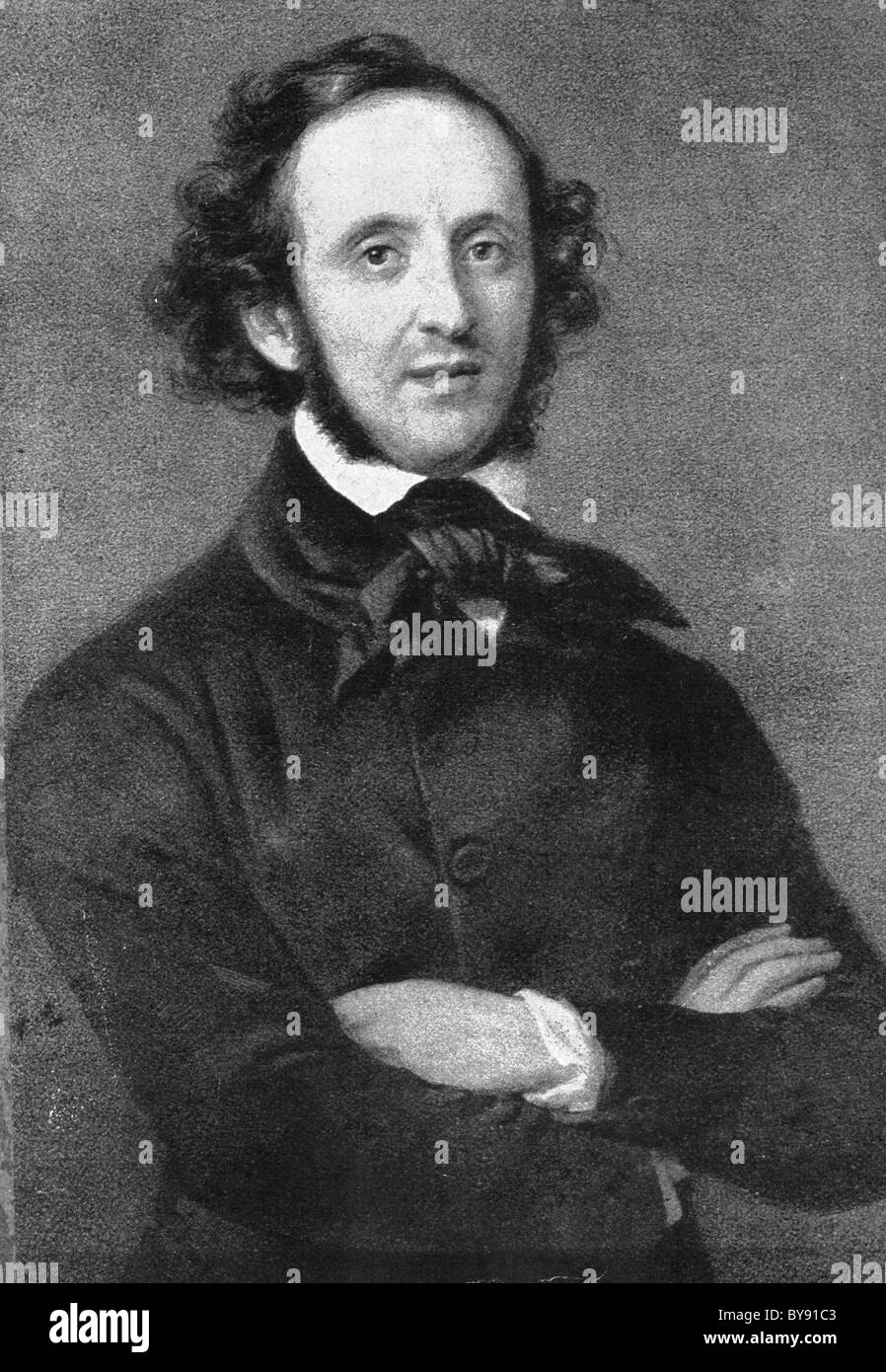 Felix Mendelssohn, Jakob Ludwig Felix Mendelssohn Bartholdy, del compositore tedesco Foto Stock