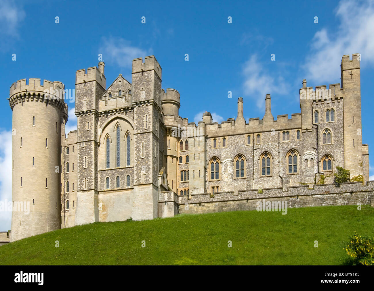 Castello di Arundel nel Sussex occidentale, nel sud-est dell'Inghilterra Foto Stock