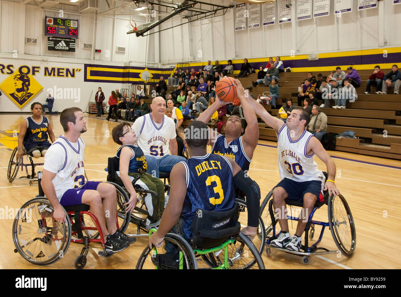Basket in carrozzella Foto Stock
