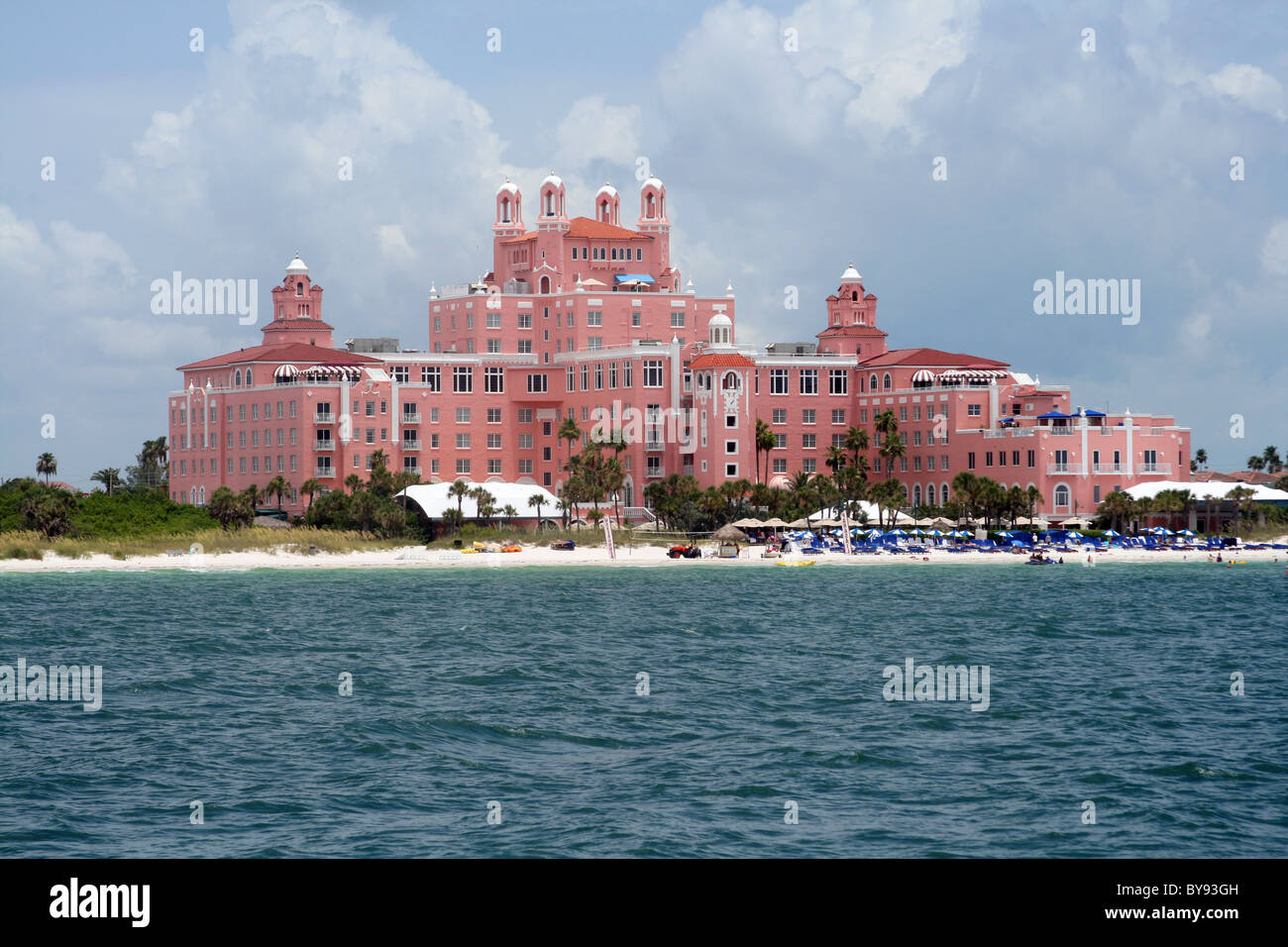 Motel rosa a Tampa Bay in Florida. Foto Stock