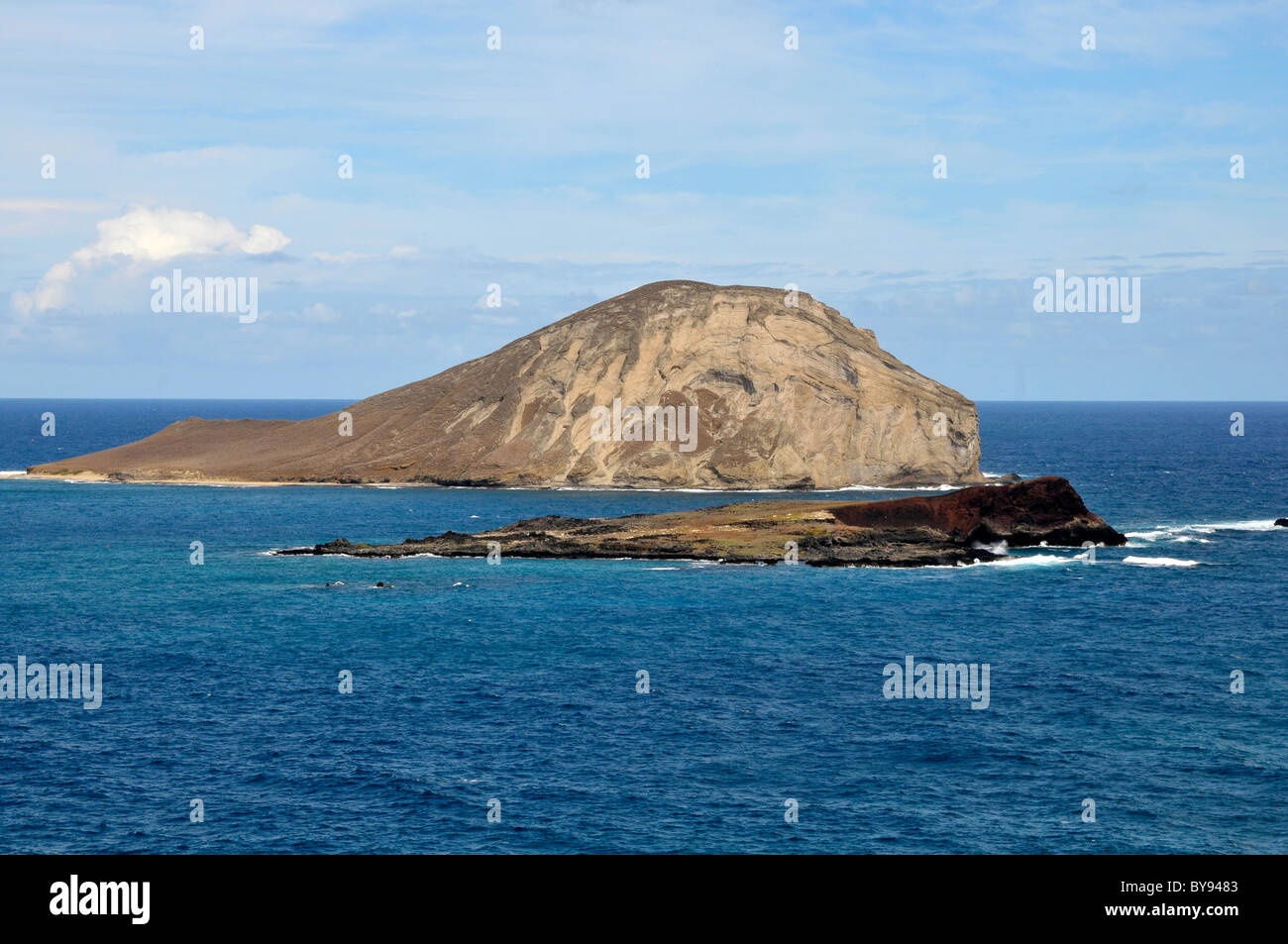 Kaohikiapu Island South Beach Oahu Honolulu Hawaii Oceano Pacifico Foto Stock