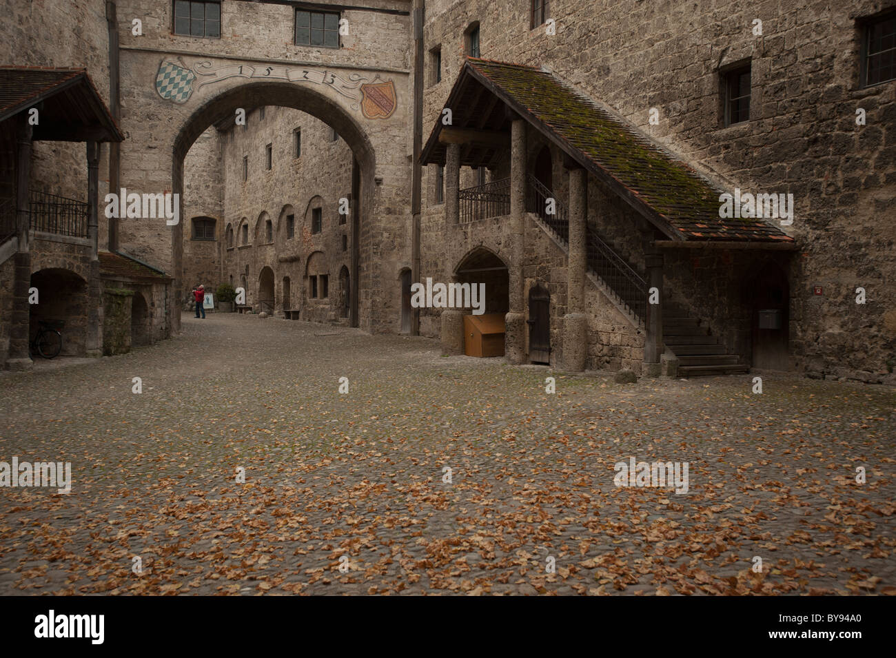 Burghausen Castello, Burghausen, Baviera, Germania, Europa Foto Stock