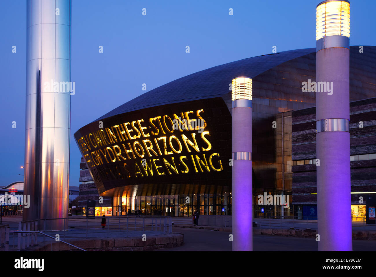 Wales Millennium Centre Cardiff Bay. Wales, Regno Unito Foto Stock