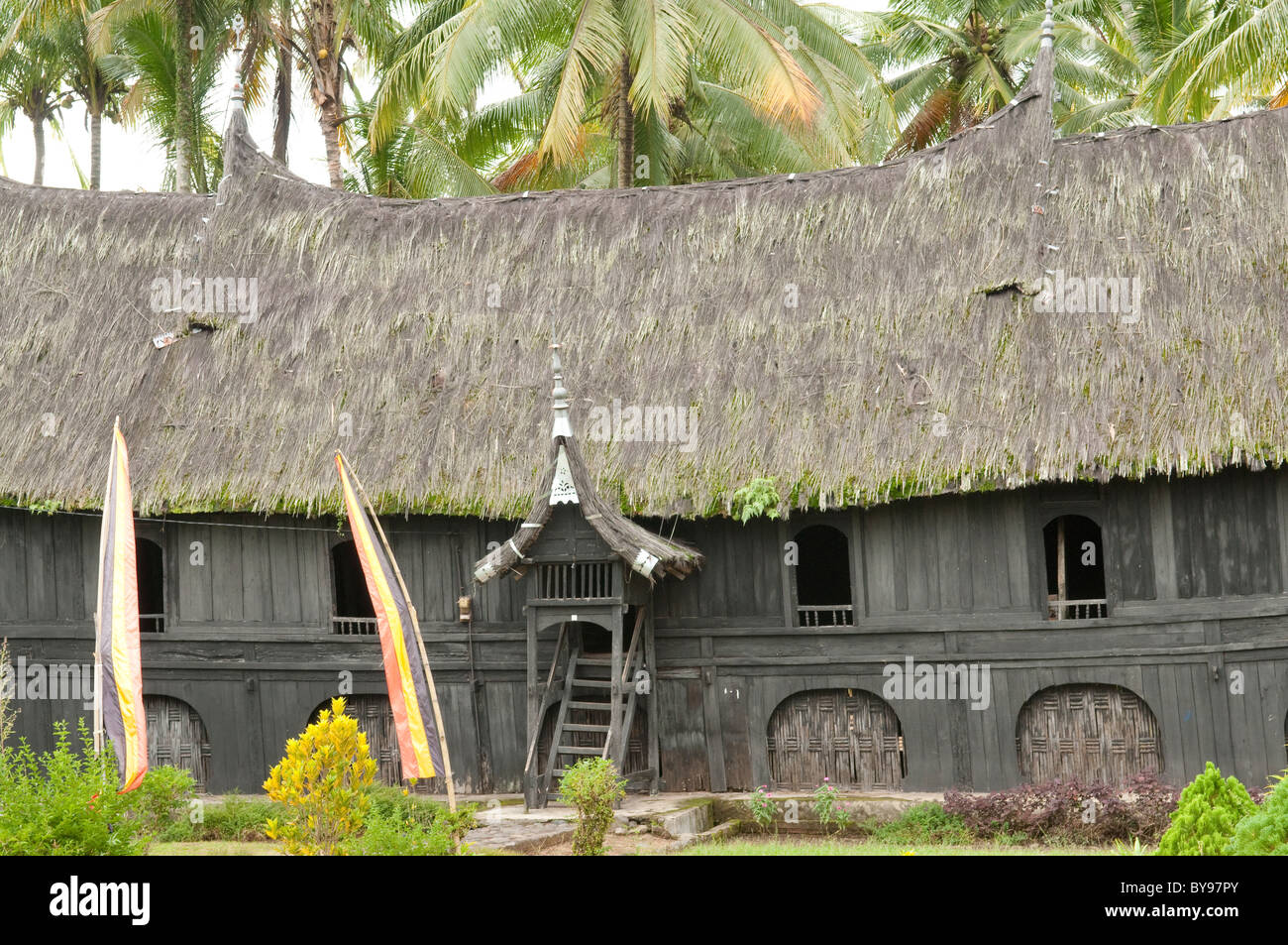 Rumah Tuo Kampai nan Panjang, Minangkabau, a ovest di Sumatra, Indonesia Foto Stock