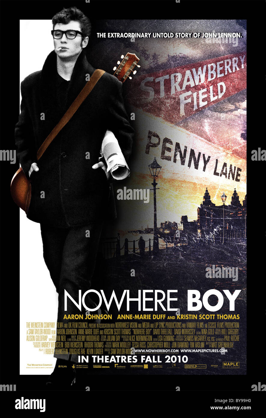 Nowhere Boy Anno : 2009 UK / Canada Direttore : Sam Taylor-Wood Aaron Johnson poster (Can) Foto Stock