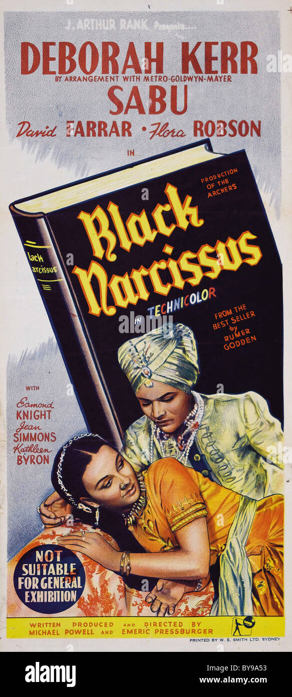 Black Narcissus Anno : 1947 Direttore del Regno Unito : Michael Powell, Emeric Pressburger poster del filmato Foto Stock