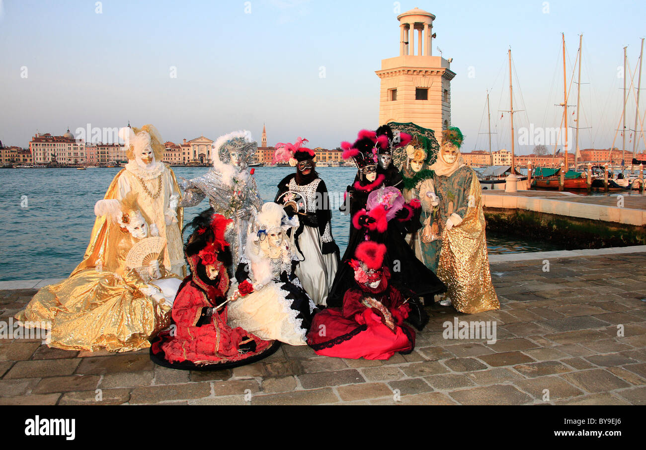 Carnevale a Venezia, Veneto, Italia, Europa Foto Stock