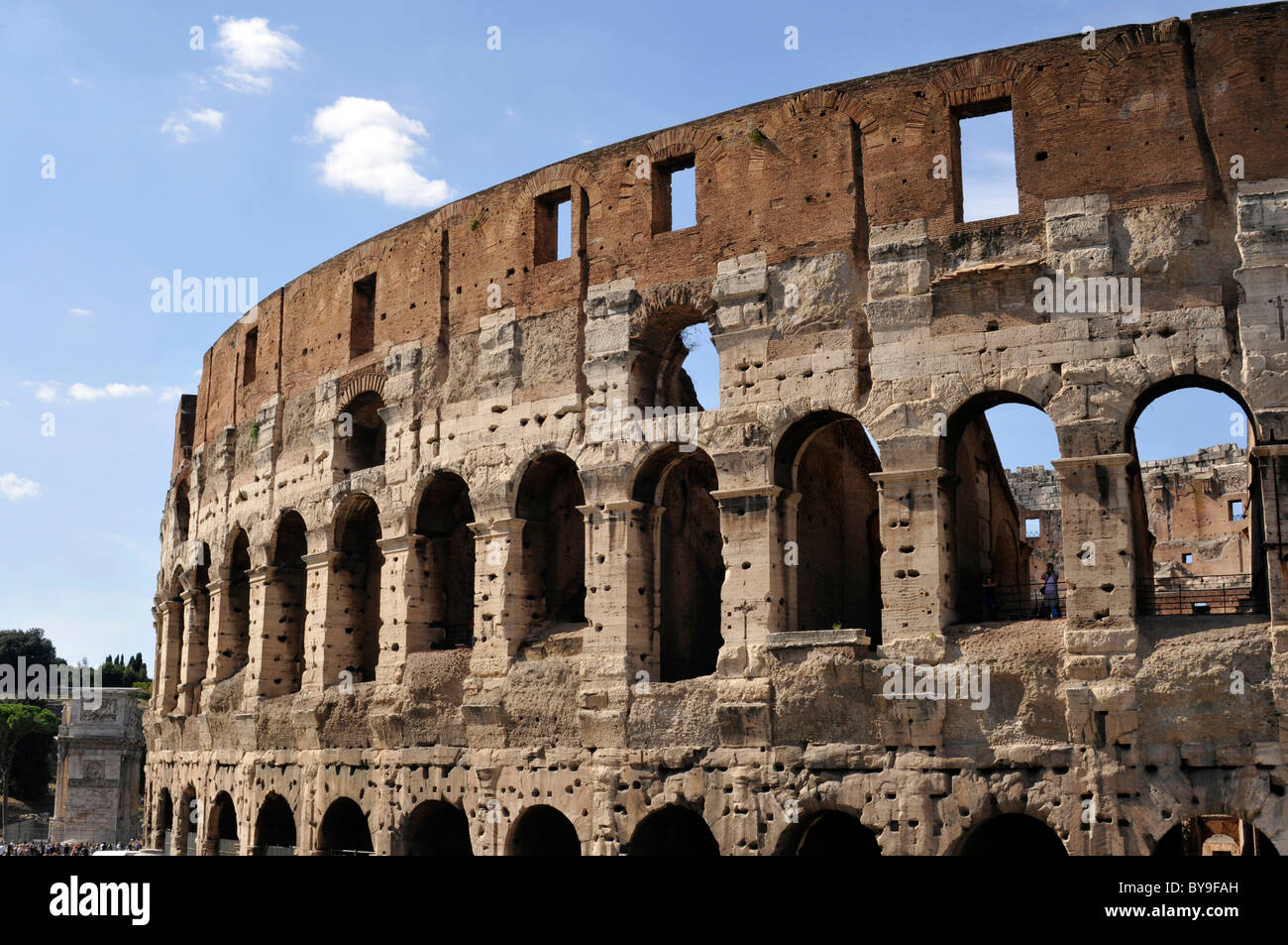Colosseo, Colosseo, Roma, Regione Lazio, Italia, Europa Foto Stock