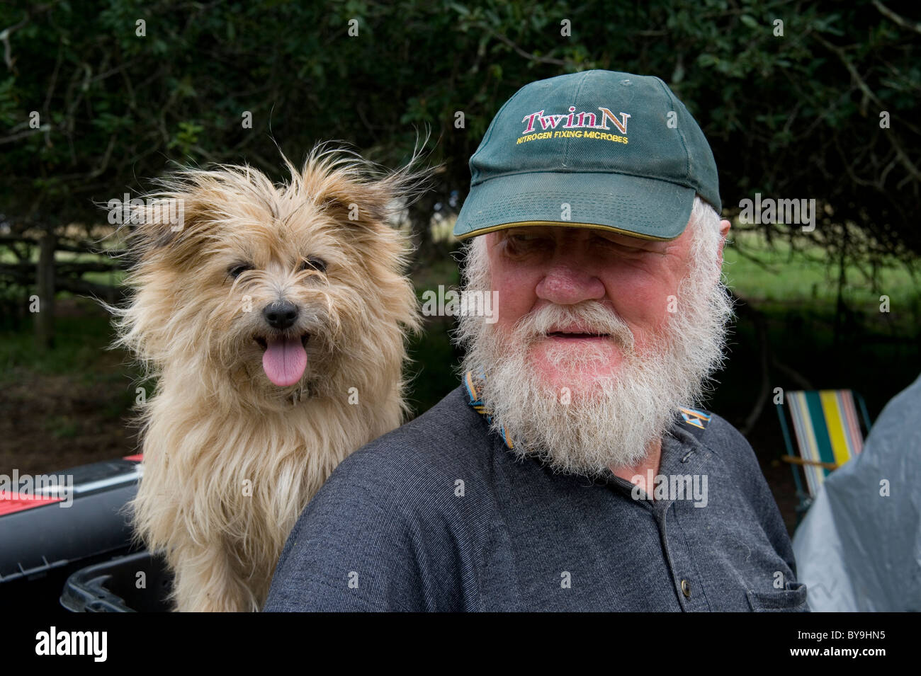 Pals cane e proprietario Foto Stock