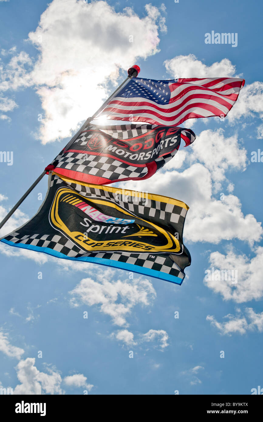 Bandiere di NASCAR Foto Stock
