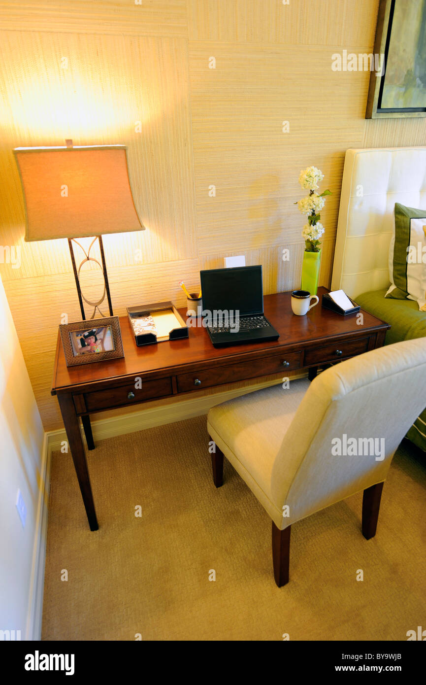 Interno spazioso camera moderna di un elegante casa nuova costruzione Tampa Florida Foto Stock