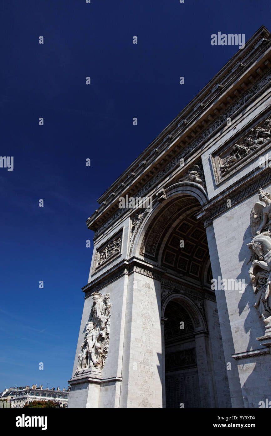 Arc de Triomphe de l'Étoile, Parigi, Francia Foto Stock