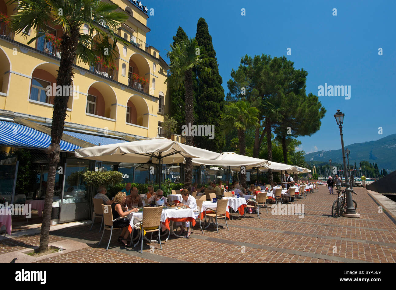 Riva del Garda Lago di Garda, Trentino, Italia, Europa Foto Stock
