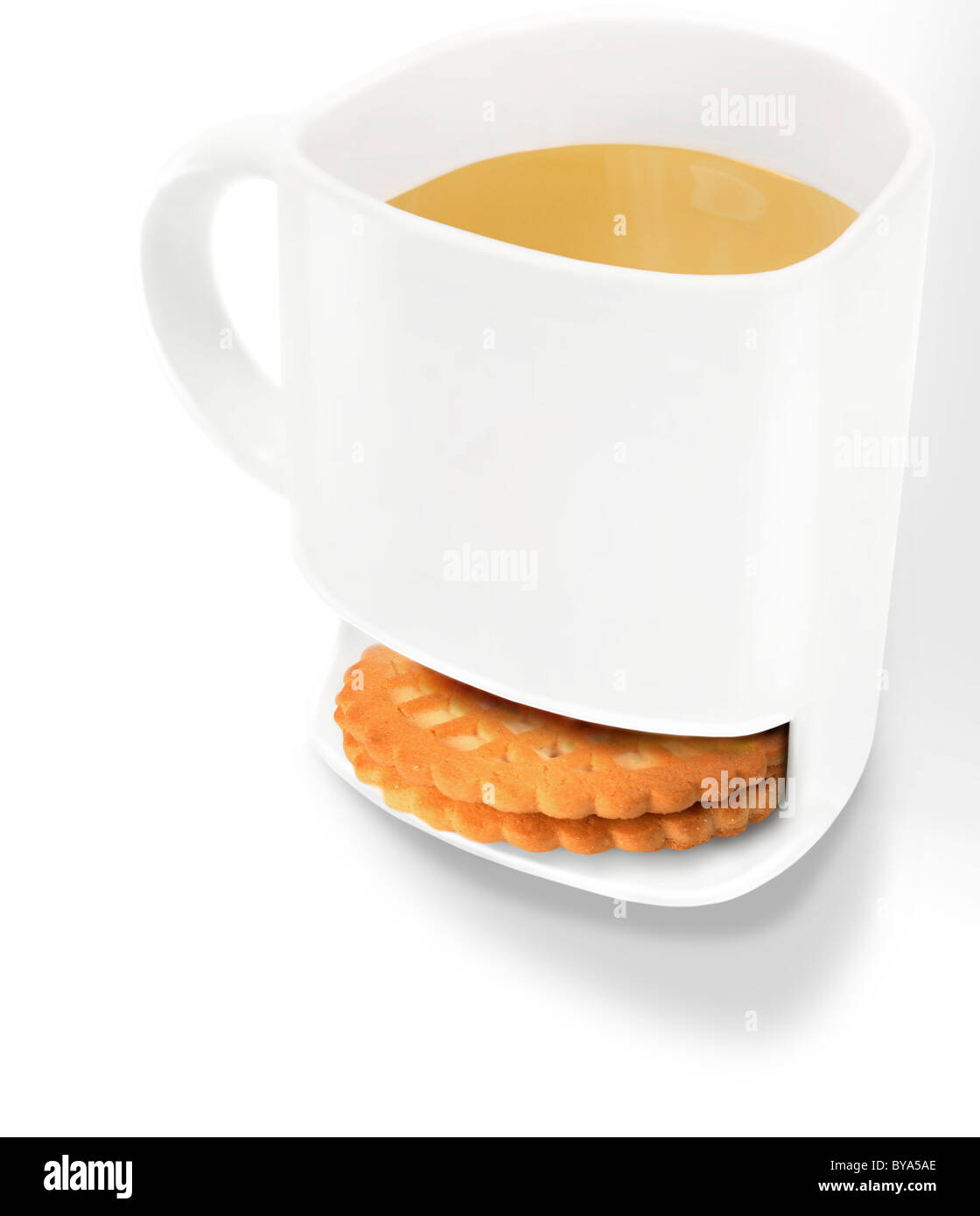 Tazza di tè con biscotti Foto Stock