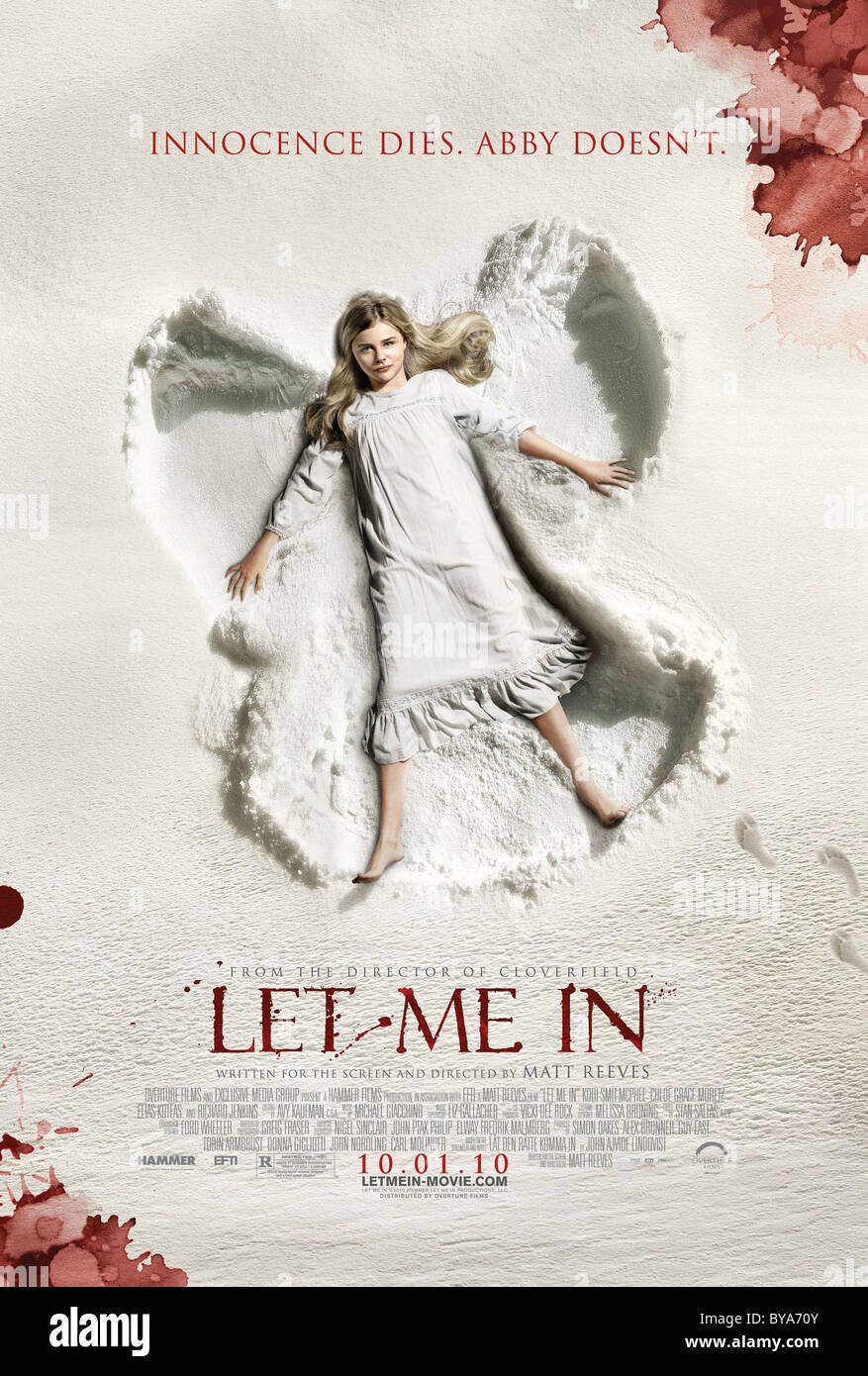 Permettetemi in Anno : 2010 USA Direttore : Matt Reeves Chloe Moretz poster (USA) Foto Stock