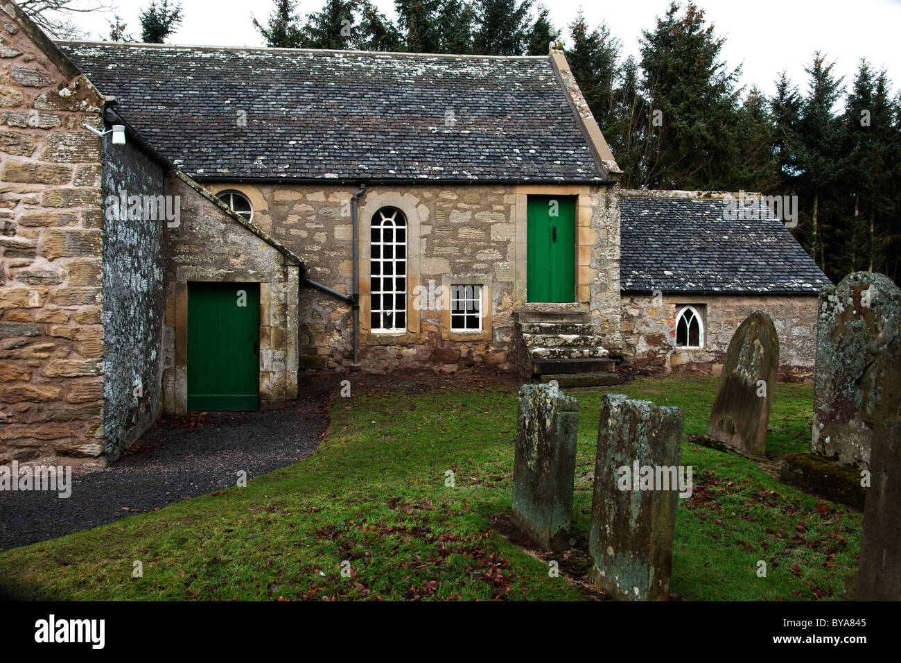 Fogo Kirk.Scottish Borders.Scozia.UK Foto Stock