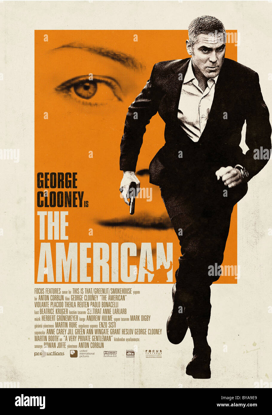 La American Anno : 2010 USA Direttore : Anton Corbijn George Clooney film poster (USA) Foto Stock