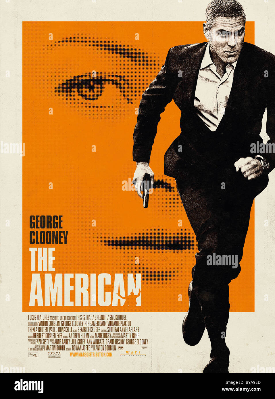 La American Anno : 2010 USA Direttore : Anton Corbijn George Clooney film poster (Fr) Foto Stock