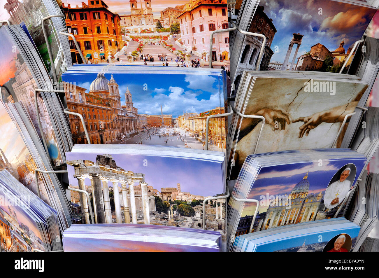 Cartoline con motivi Romano, Roma, Lazio, l'Italia, Europa Foto Stock