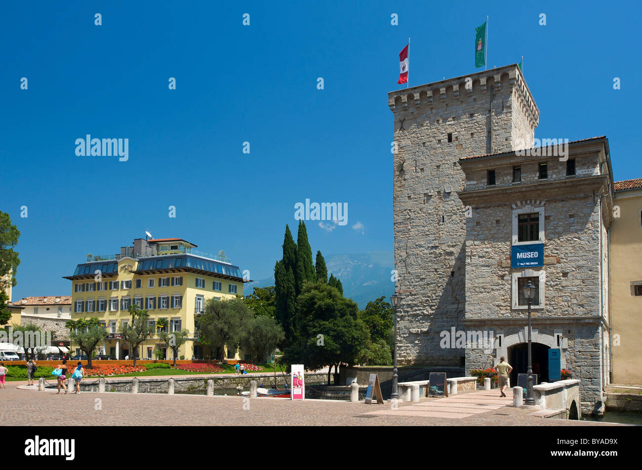 Riva del Garda Lago di Garda, Trentino, Italia, Europa Foto Stock
