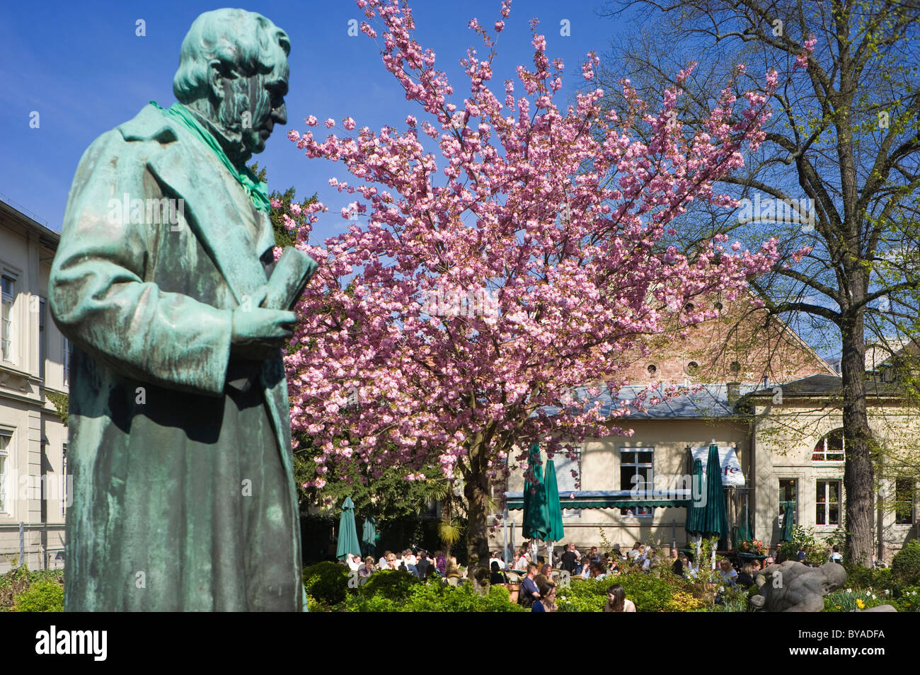 Memorial a Robert Wilhelm Bunsen, Heidelberg, Neckar, Palatinato, Baden-Wuerttemberg, Germania, Europa Foto Stock