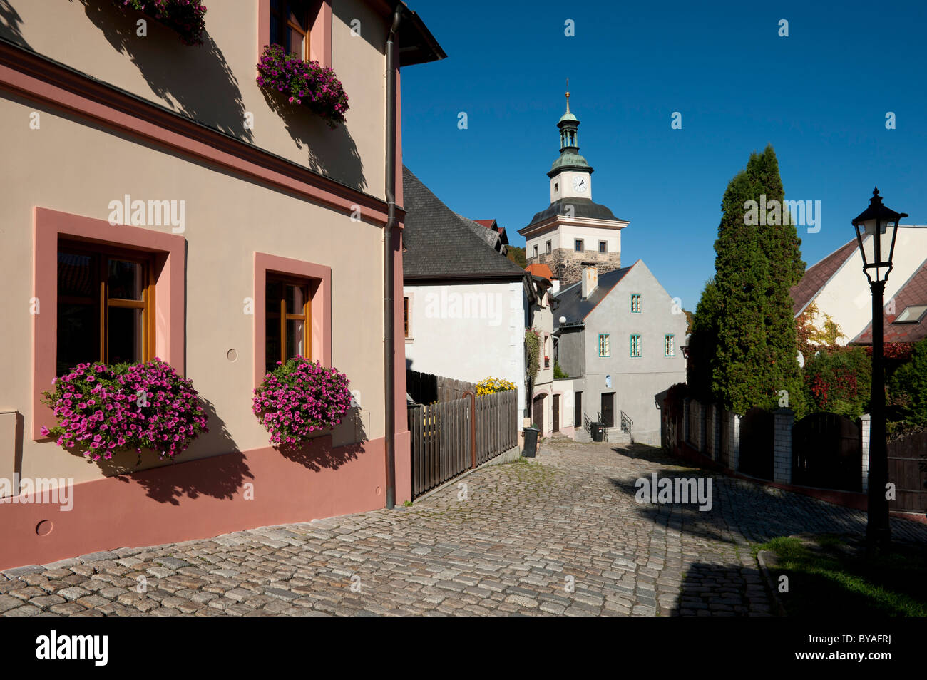 Loket, Carlsbad, Karlovy Vary, Boemia, Repubblica Ceca, Europa Foto Stock