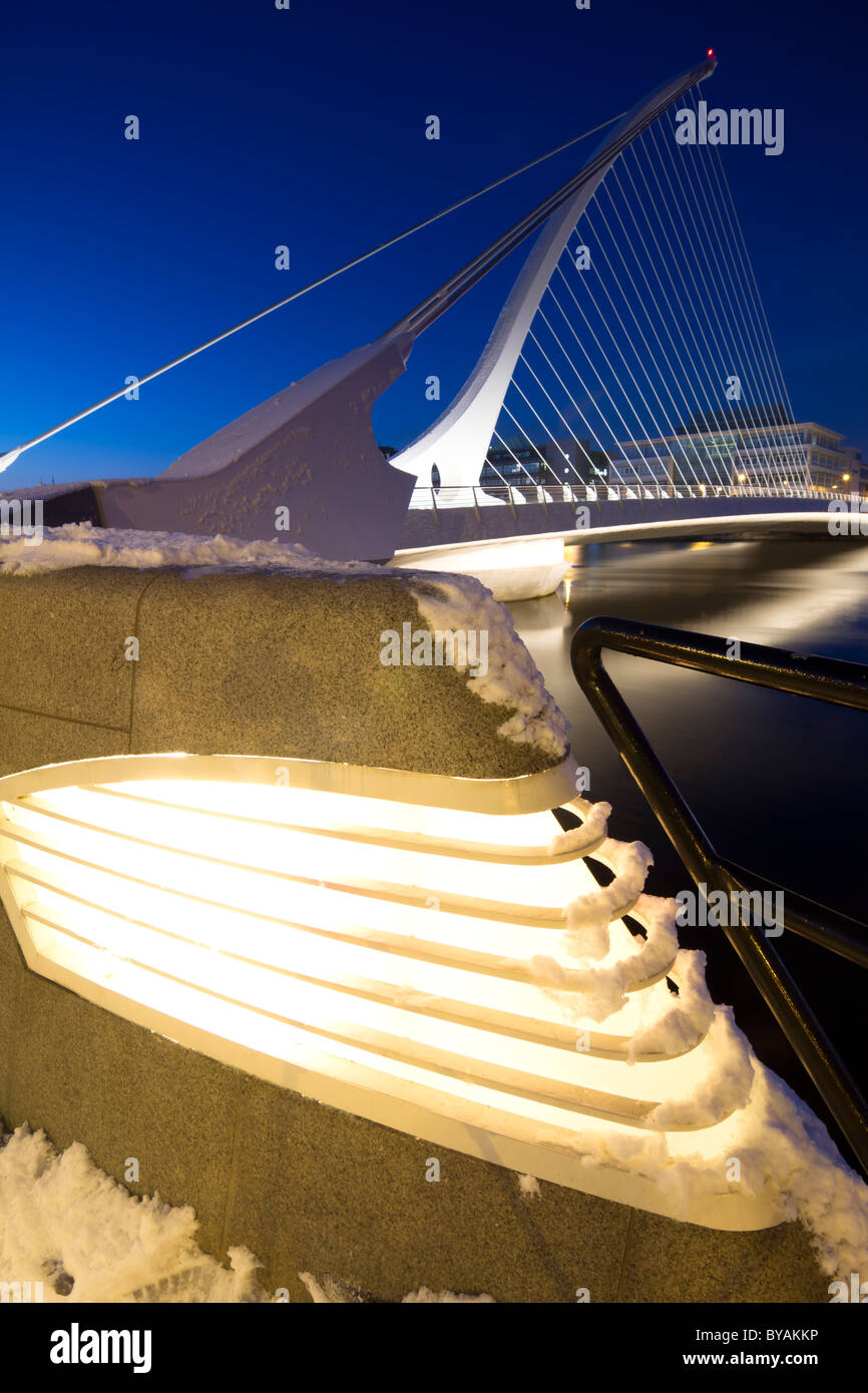Samuel Beckett Bridge, Dublino, Irlanda. Foto Stock
