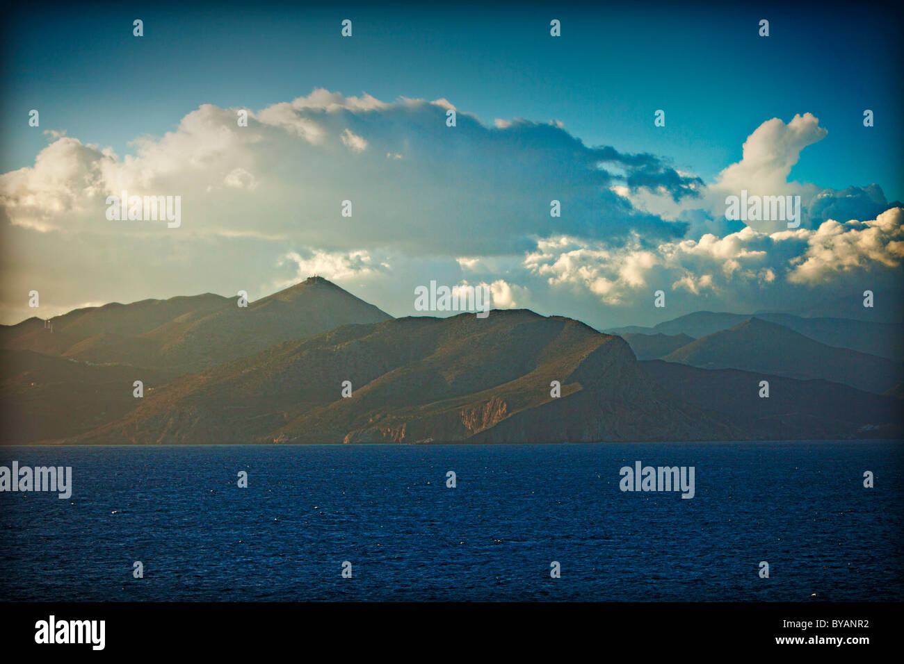 OCEAN litorale Creta Grecia Foto Stock