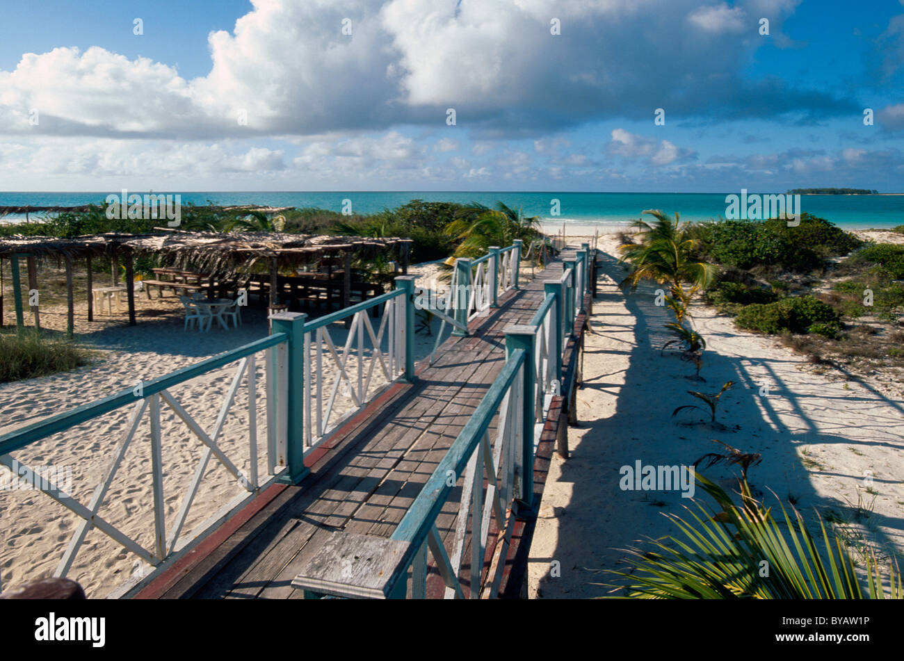 Playa Pilar su Cayo Guillermo, Archipielago de Camagüey, Provincia Ciego de Avila, Cuba Foto Stock