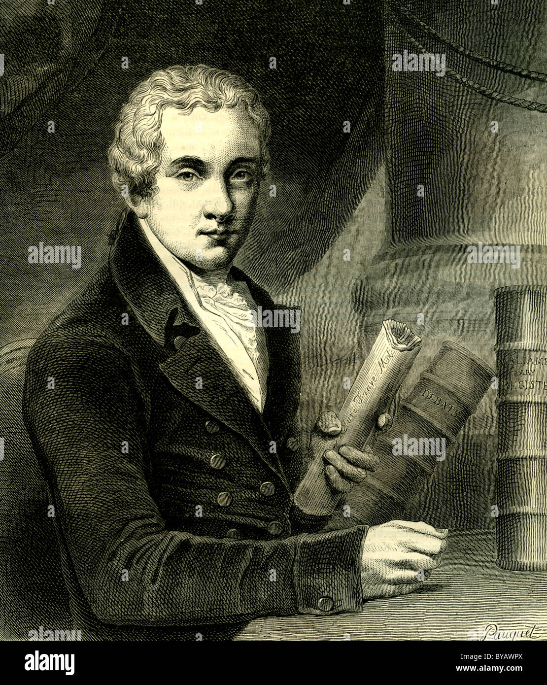 William Wilberforce, uomo politico britannico e filantropo, 1759 - 1833, storico stampa dal 1879 Foto Stock