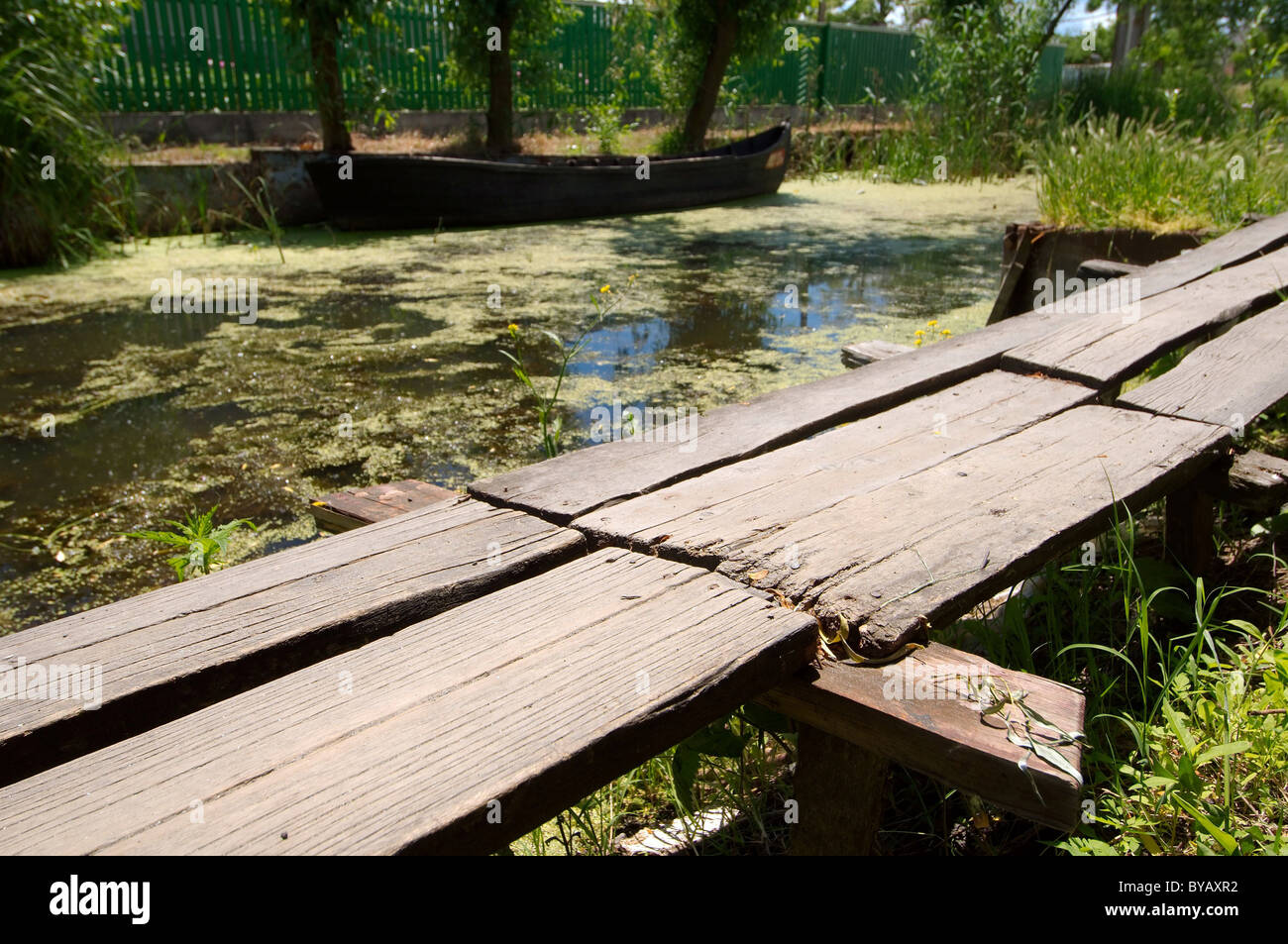 Vilkovo - Città sull'acqua 'Venezia Ucraina'. L'Ucraina, l'Europa orientale Foto Stock