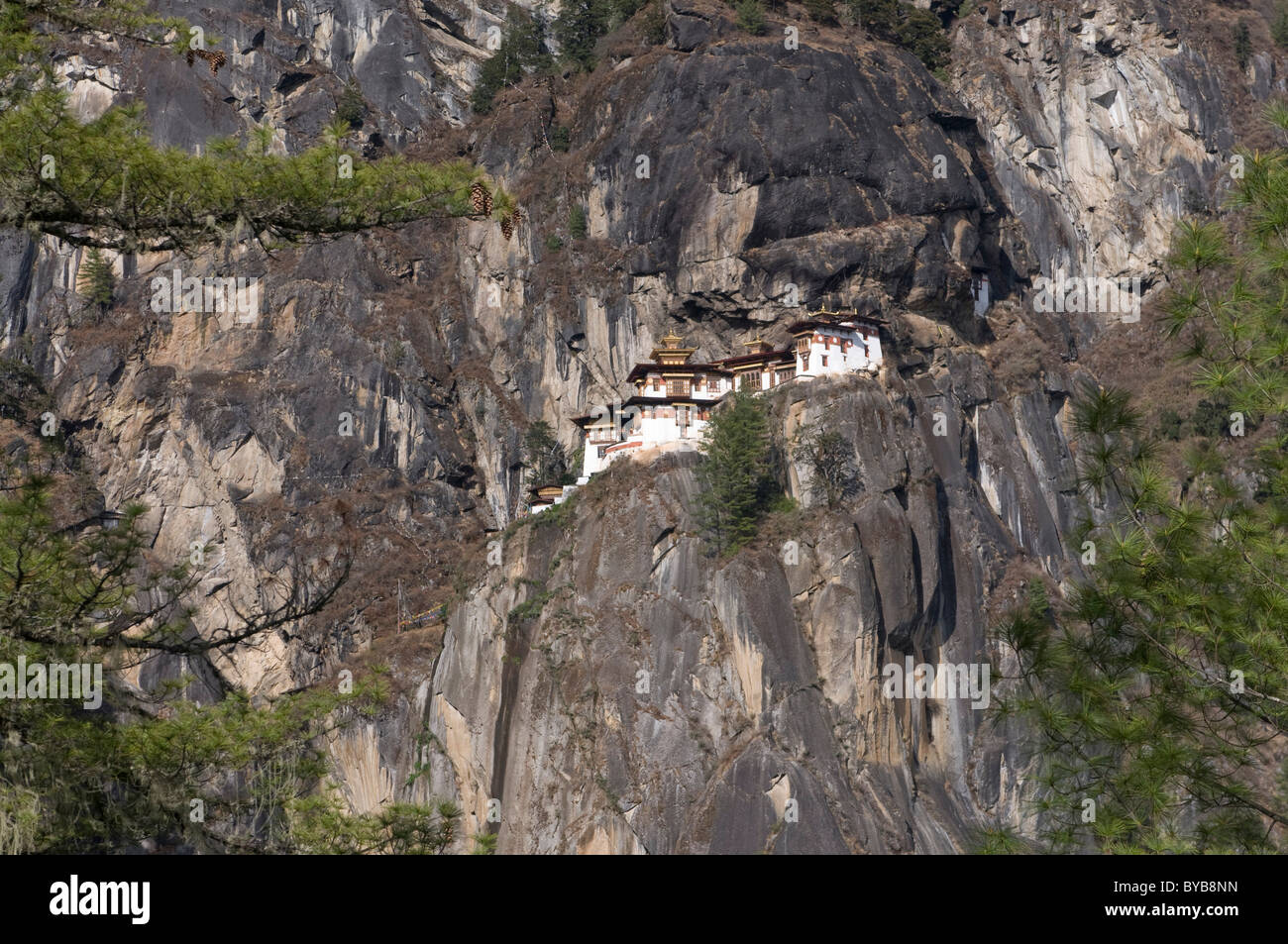 Taktshang Goemba, Tiger's Nest Monastero, Bhutan, Asia Foto Stock