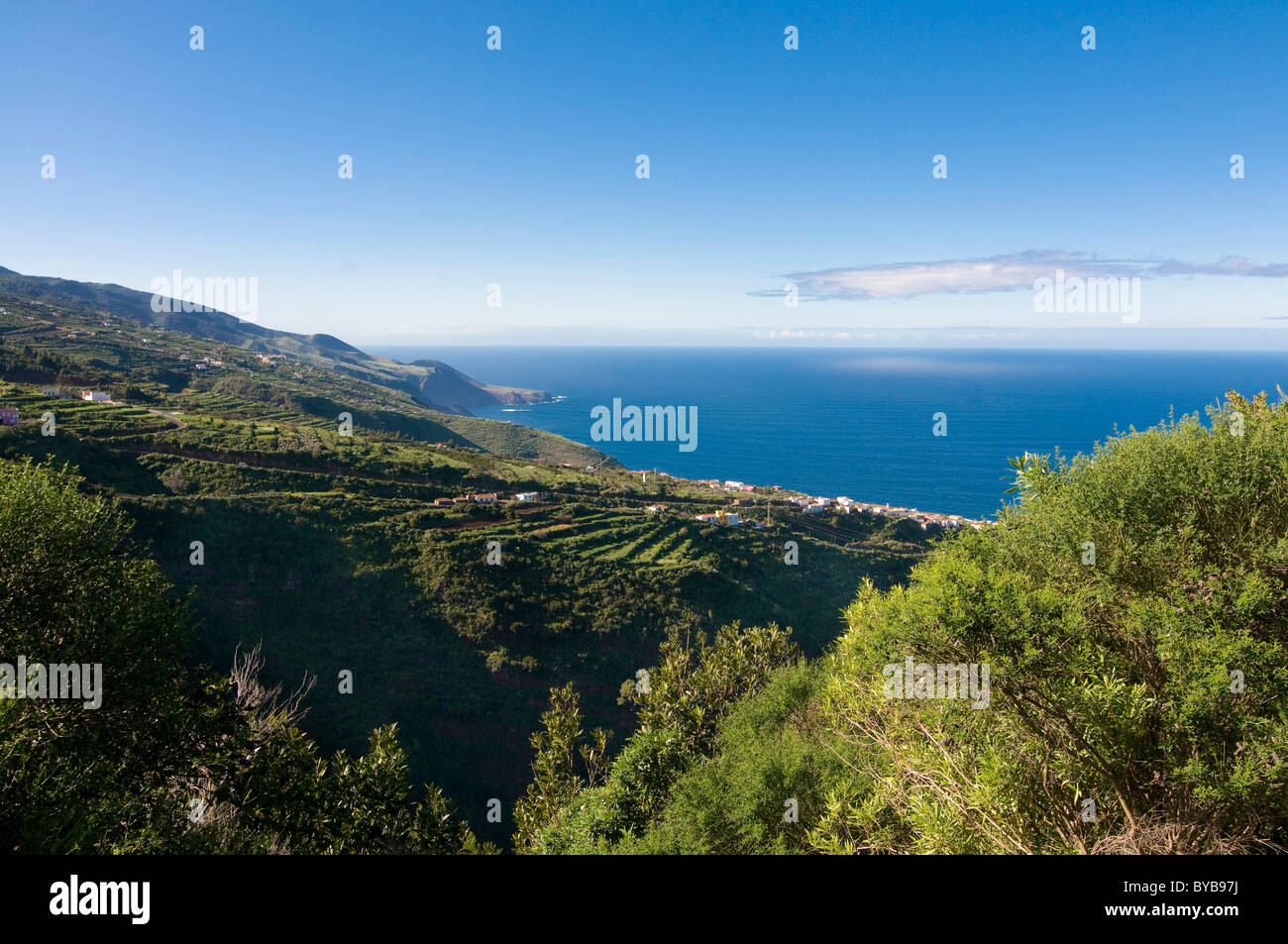 La costa settentrionale di La Palma, Isole canarie, Spagna, Europa Foto Stock