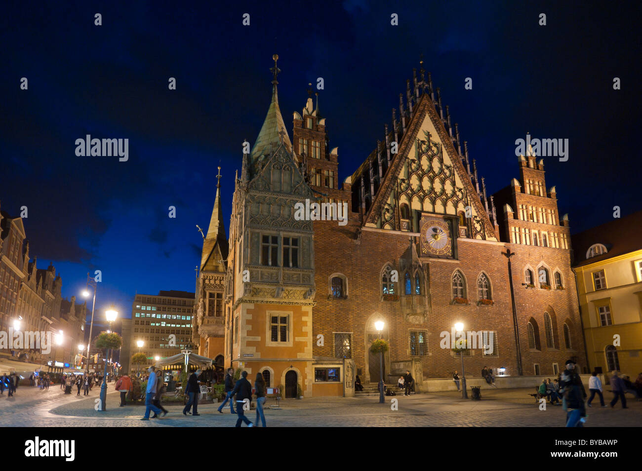 Town Hall, Wroclaw, Bassa Slesia, Polonia, Europa Foto Stock
